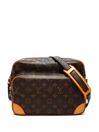 Pre-owned Louis Vuitton 2002 Monogram Nile Shoulder Bag In Brown
