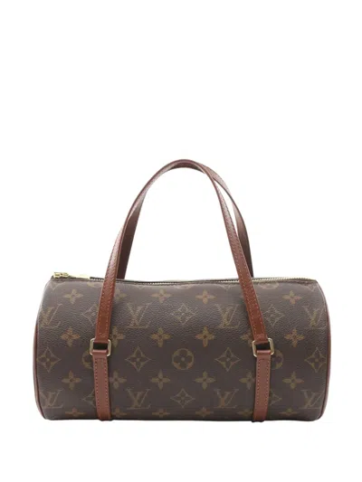 Pre-owned Louis Vuitton 2002 Monogram Papillon 26 Handbag In Brown