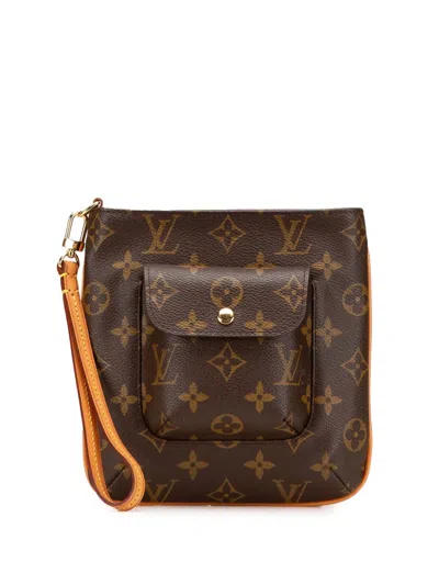 Pre-owned Louis Vuitton 2002 Monogram Partition Clutch Bag