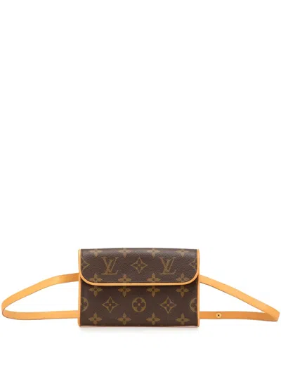 Pre-owned Louis Vuitton 2002 Monogram Pochette Florentine Belt Bag