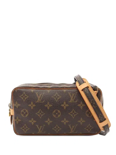 Pre-owned Louis Vuitton 2002 Monogram Pochette Marly Bandouliere Crossbody Bag
