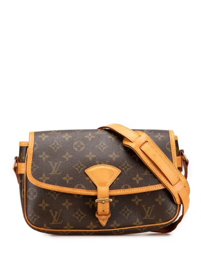 Pre-owned Louis Vuitton 2002 Monogram Sologne Crossbody Bag In Brown