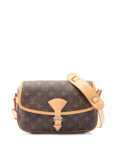 Pre-owned Louis Vuitton 2002 Monogram Sologne Crossbody Bag In Brown