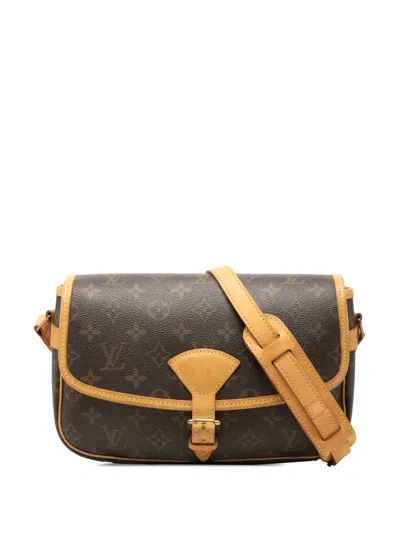 Pre-owned Louis Vuitton 2002 Monogram Sologne Crossbody Bag In Brown