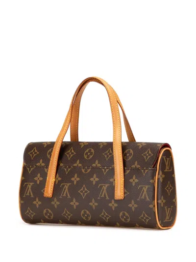Pre-owned Louis Vuitton 2002 Monogram Sonatine Handbag In Brown