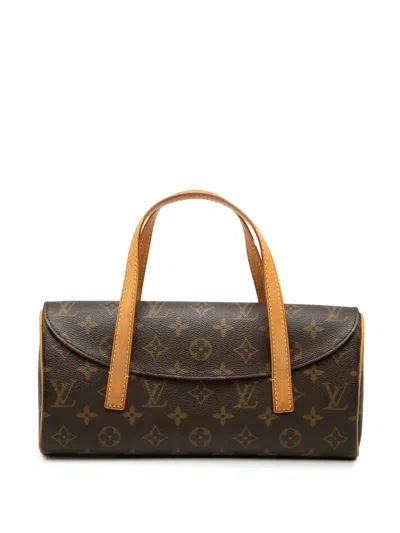 Pre-owned Louis Vuitton 2002 Monogram Sonatine Handbag In Brown