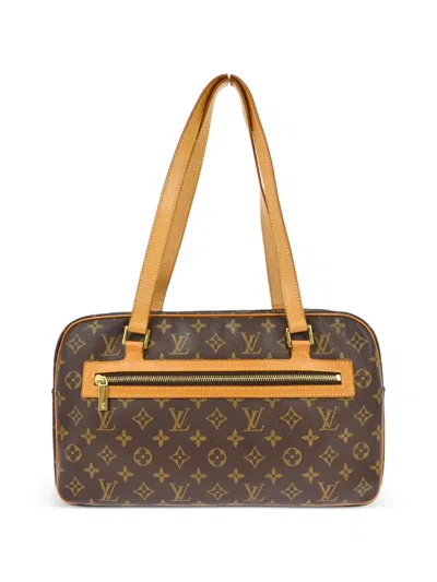 Pre-owned Louis Vuitton 2002 Monogram Top Handle Handbag In Brown