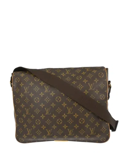 Pre-owned Louis Vuitton 2002 Monogram-pattern Messenger Bag In Brown