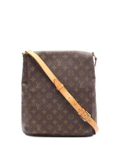 Pre-owned Louis Vuitton 2002 Musette Monogram Shoulder Bag In Brown