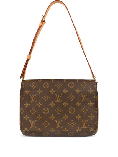 Pre-owned Louis Vuitton 2002 Musette Tango Shoulder Bag In Brown