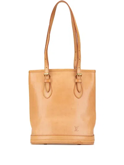 Pre-owned Louis Vuitton 2002 Nomade Petit Bucket Bag In Brown