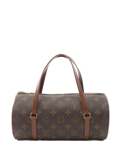 Pre-owned Louis Vuitton 2002 Papillon 26 Monogram Travel Bag In Brown