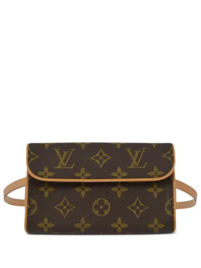 Pre-owned Louis Vuitton 2002 Pochette Florentine Belt Bag In 褐色