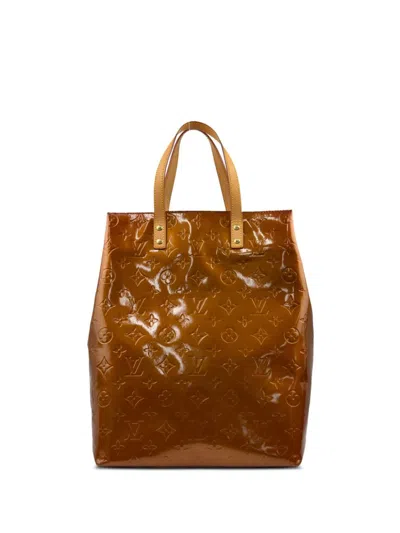 Pre-owned Louis Vuitton 2002 Reade Mm Tote Bag In Brown