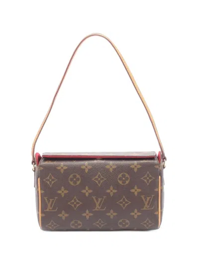 Louis Vuitton 2002 Recital Monogram Handbag In Brown