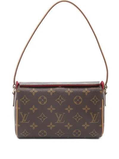 Pre-owned Louis Vuitton 2002 Recital Monogram Tote Bag In Brown