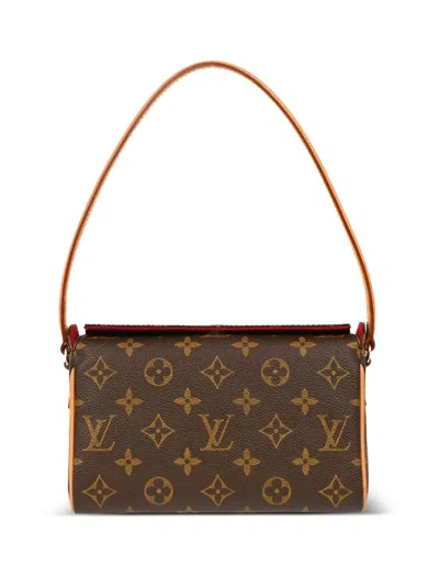Pre-owned Louis Vuitton 2002 Recital Shoulder Bag In Brown