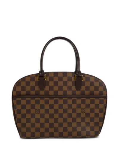 Pre-owned Louis Vuitton 2002 Sarria Horizontal Handbag In Brown