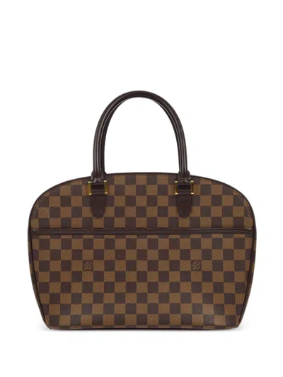 Pre-owned Louis Vuitton 2002 Sarria Horizontal Handbag In Brown