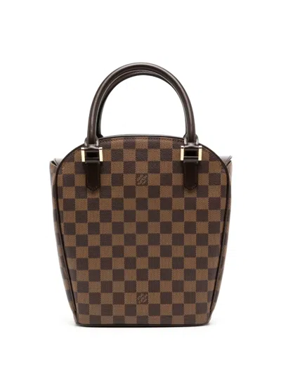 Pre-owned Louis Vuitton 2002  Sarria Seau Handbag In Brown
