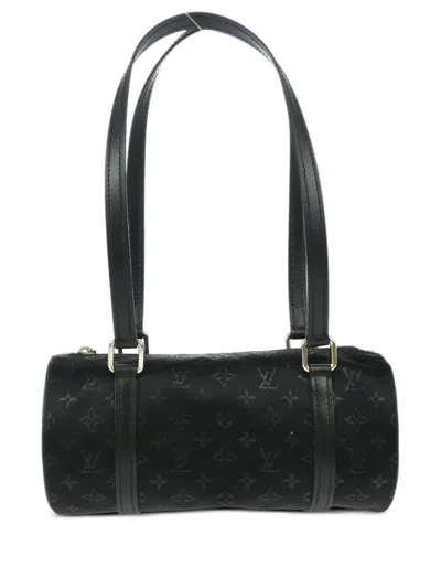 Pre-owned Louis Vuitton 2002 Small Papillon Shoulder Bag In Black