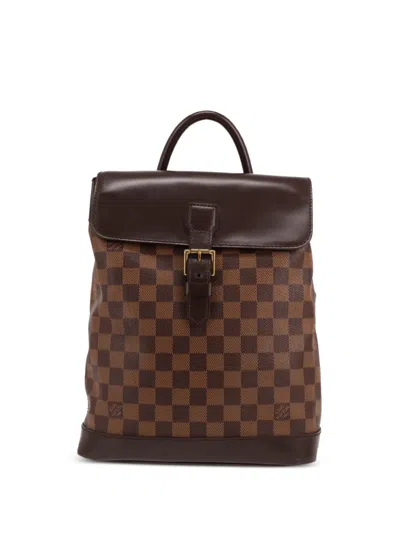 Pre-owned Louis Vuitton 2002 Soho Backpack In Brown
