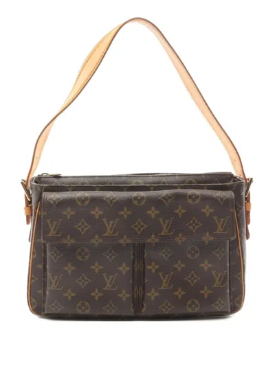 Pre-owned Louis Vuitton 2002 Viva Cite Gm Shoulder Bag In Brown