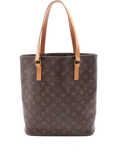 Pre-owned Louis Vuitton 2002 Vivian Gm Monogram Canvas Tote Bag In Brown