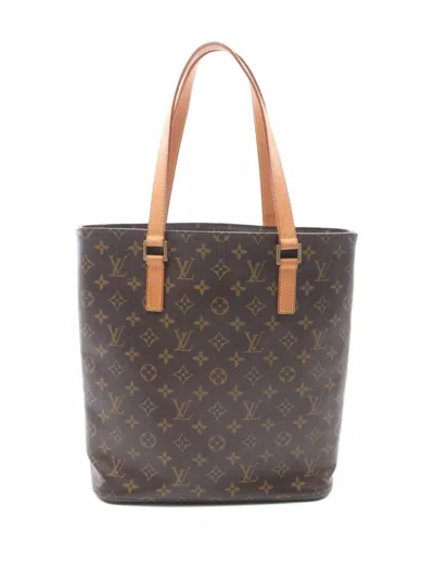 Pre-owned Louis Vuitton 2002 Vivian Gm Monogram-canvas Tote Bag In Brown