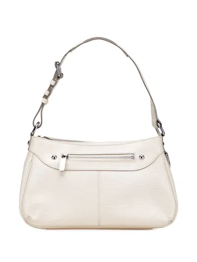 Pre-owned Louis Vuitton 2003-2007 Epi Turenne Pm Shoulder Bag In White