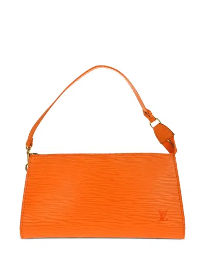 Pre-owned Louis Vuitton 2003 24 Épi Shoulder Bag In Orange