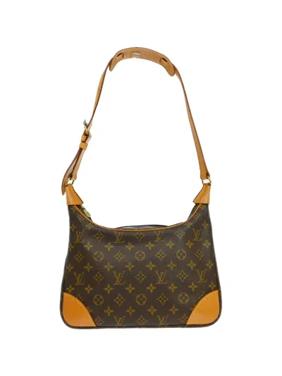 Pre-owned Louis Vuitton 2003 30 Boulogne Monogram Shoulder Bag In Brown