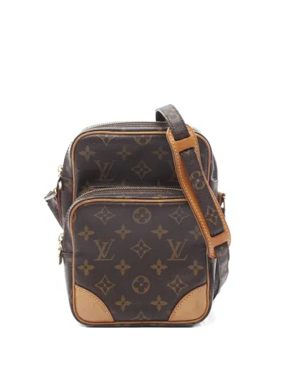 Pre-owned Louis Vuitton 2003 Amazon Crossbody Bag In Brown