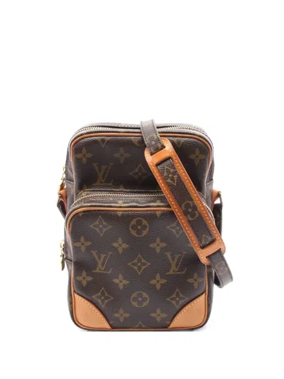 Pre-owned Louis Vuitton 2003 Amazon Monogram Shoulder Bag In Brown