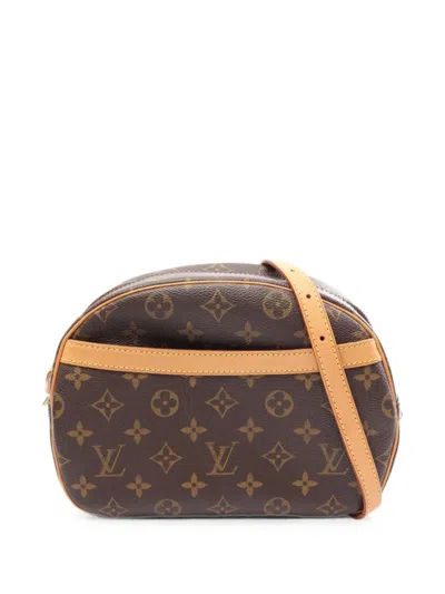 Pre-owned Louis Vuitton 2003 Blois Monogram Cross Body Bag In Brown