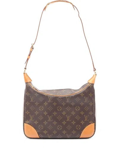 Pre-owned Louis Vuitton 2003 Boulogne Pm Monogram Canvas Shoulder Bag In Brown