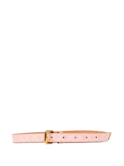 Pre-owned Louis Vuitton 2003 Cherry Blossom Belt In Pink