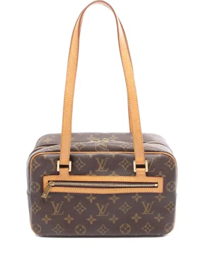 Pre-owned Louis Vuitton 2003 Cite Mm Monogram Shoulder Bag In Brown