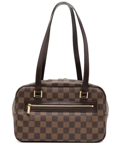 Pre-owned Louis Vuitton 2003  Cite Mm Shoulder Bag In Brown