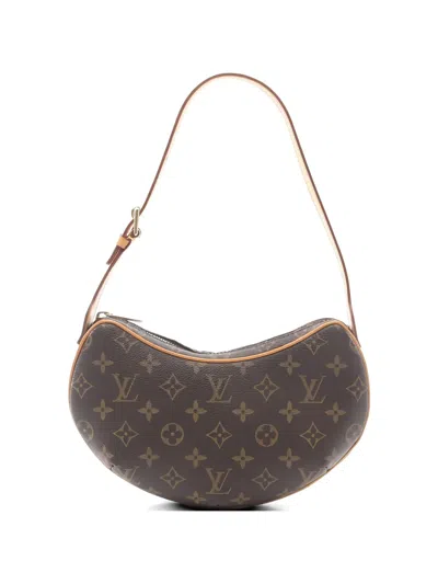 Pre-owned Louis Vuitton 2003 Croissant Monogram Shoulder Bag In Brown