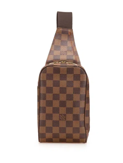 Pre-owned Louis Vuitton 2003 Damier Ebene Geronimos Crossbody Bag