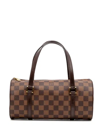 Pre-owned Louis Vuitton 2003 Damier Ebene Papillon 26 Handbag
