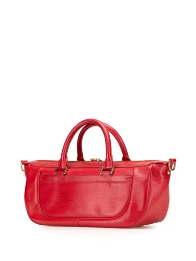 Pre-owned Louis Vuitton 2003 Epi Dhanura Mm Satchel In Red