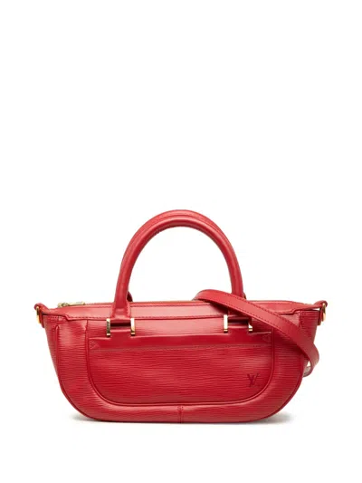 Pre-owned Louis Vuitton 2003 Epi Dhanura Pm Satchel In Red
