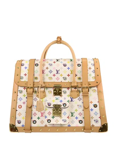 Pre-owned Louis Vuitton 2003 Eye Love Monogram Handbag In White