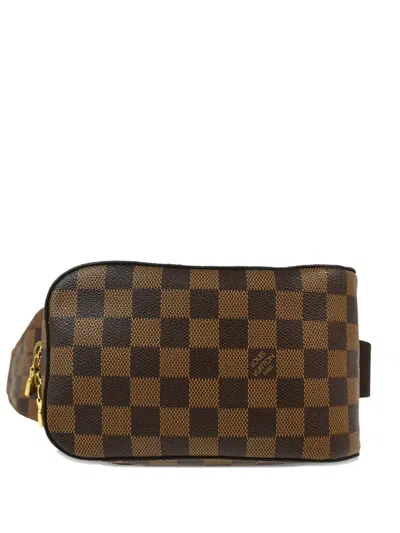 Pre-owned Louis Vuitton 2003 Geronimo Cross Body Bag In Brown