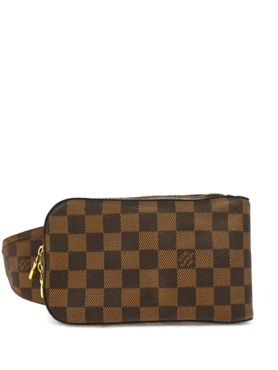 Pre-owned Louis Vuitton 2003 Geronimos Belt Bag In Brown