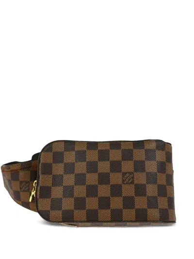 Pre-owned Louis Vuitton 2003 Geronimos Belt Bag In Brown