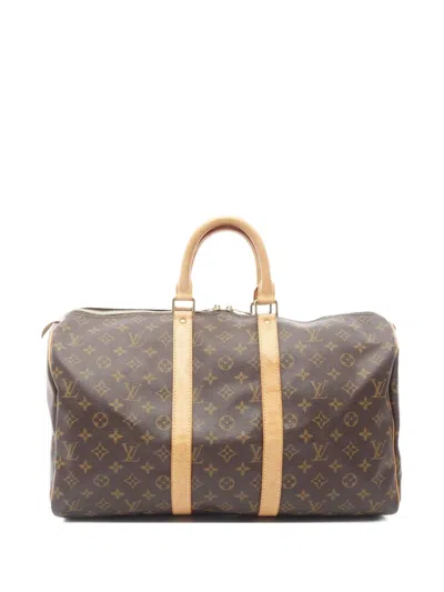 Pre-owned Louis Vuitton 2003 Keepall 45 Bag In Brown