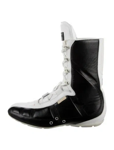 Pre-owned Louis Vuitton 2003 Leather Boots In Black